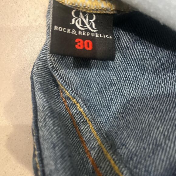 Rock & Republic Henlee Low Rise Bootcut Jeans Dark Wash Size 30 - Picture 5 of 8